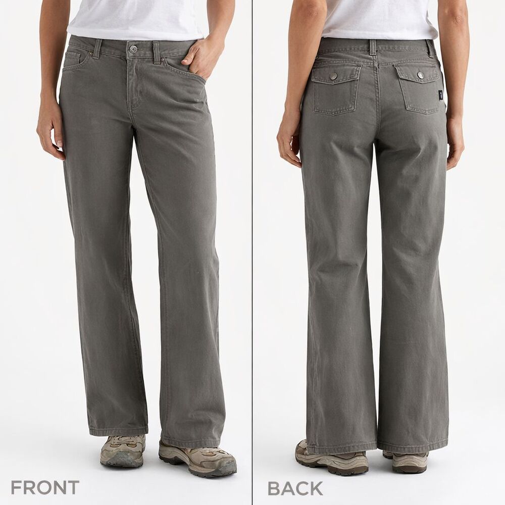 Patagonia All Wear Pants Womens Sz 6 Brown Organic Cotton Boot Cut Flap Pockets